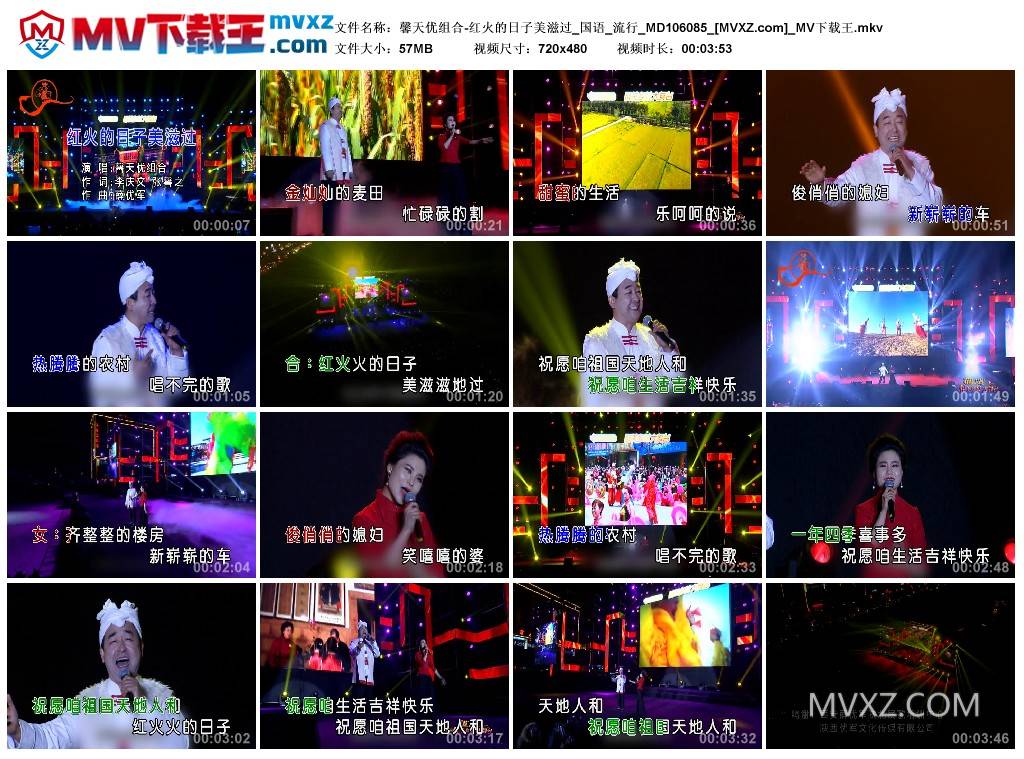 馨天优组合-红火的日子美滋过_国语_流行_MD106085